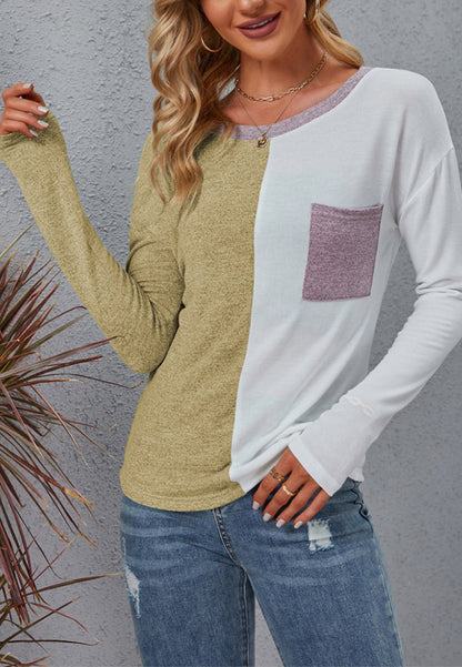 Half Color Block Sweater