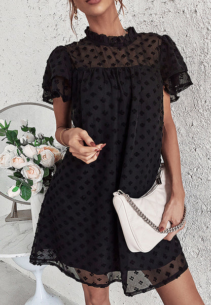 Tiered Flutter Sleeve Dress