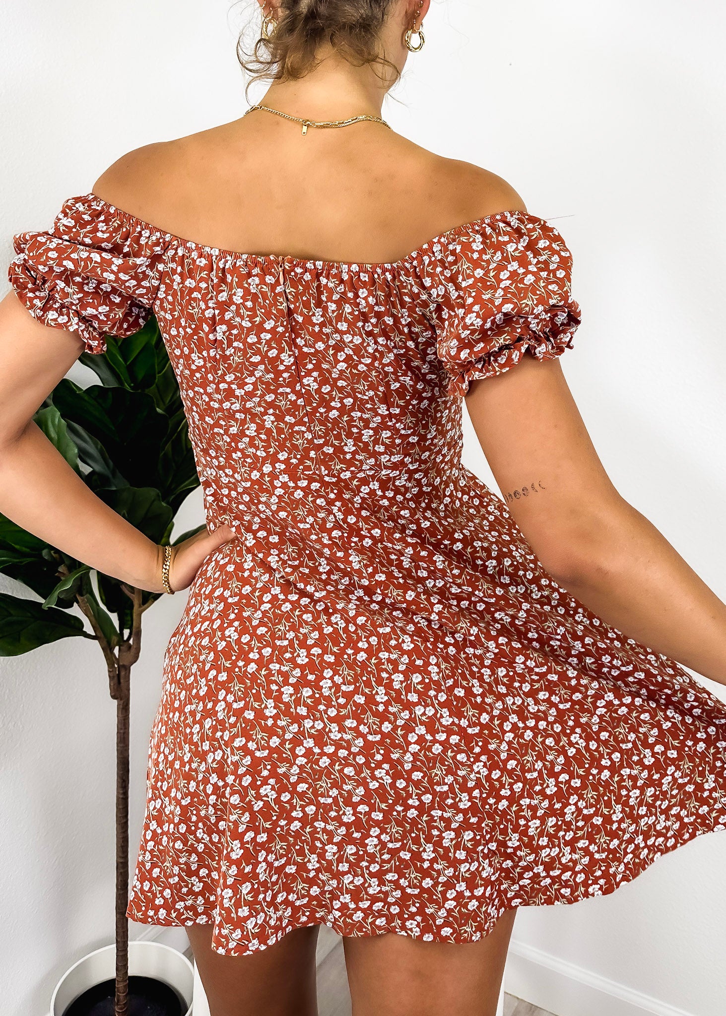 Redding floral hot sale mini dress