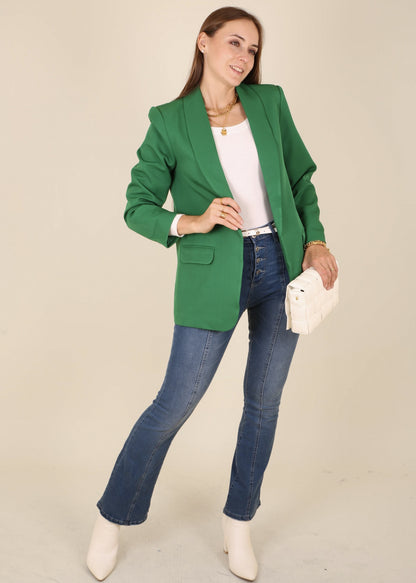 Classic Open Front Blazer