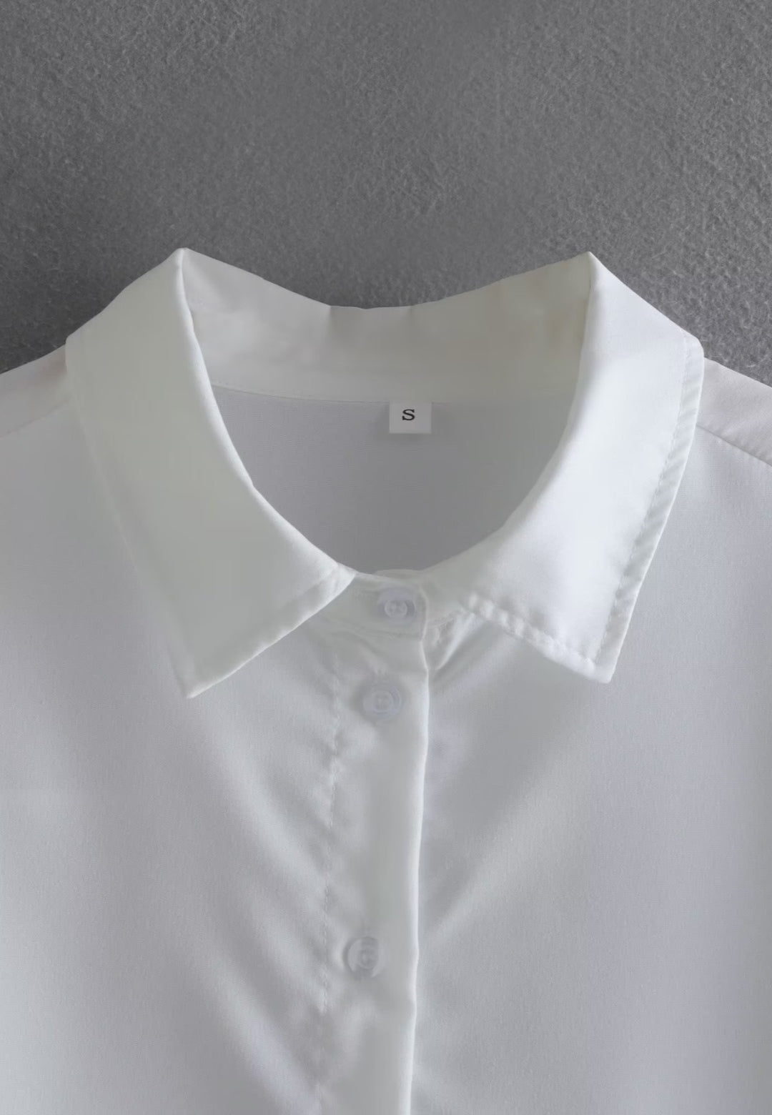 Embellished Collared Long Sleeve Shirt