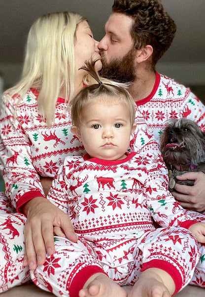 Multi-Pattern Christmas Pajama Set