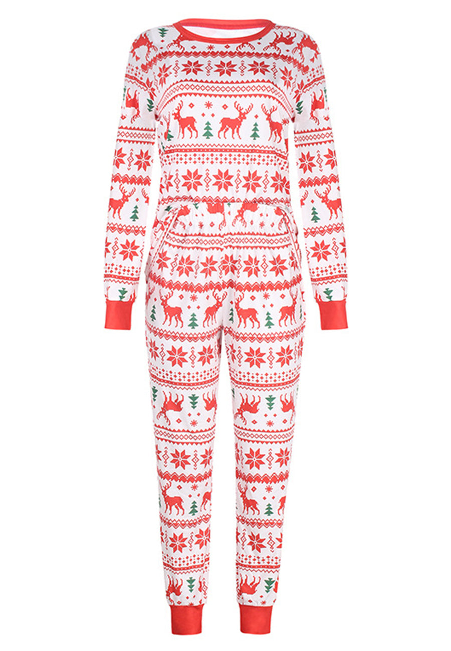 Multi-Pattern Christmas Pajama Set