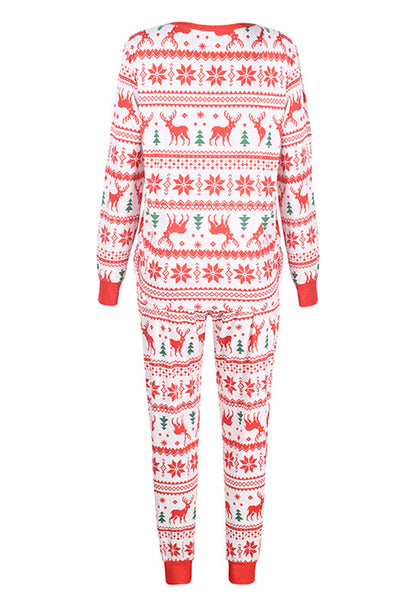 Multi-Pattern Christmas Pajama Set