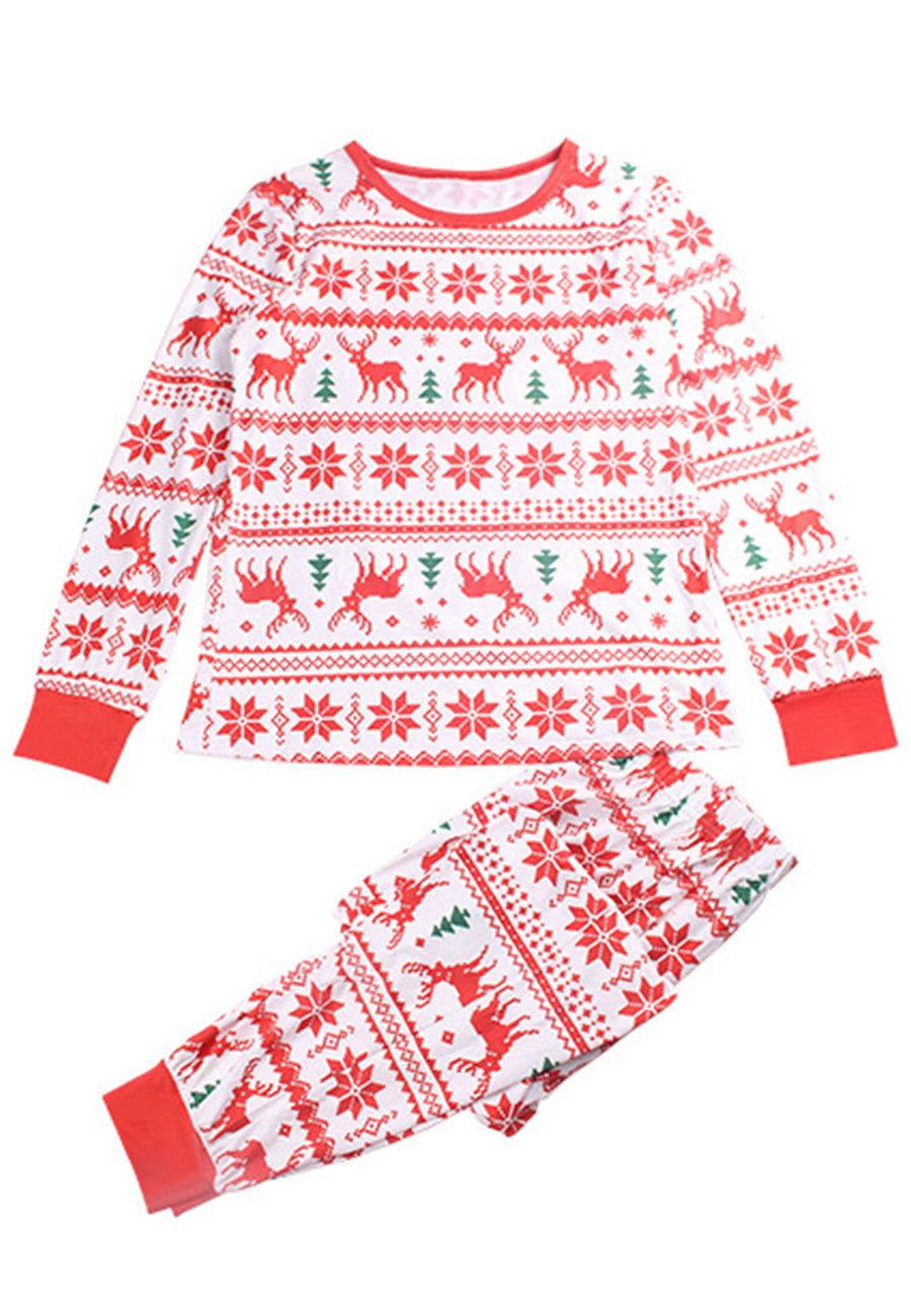 Multi-Pattern Christmas Pajama Set