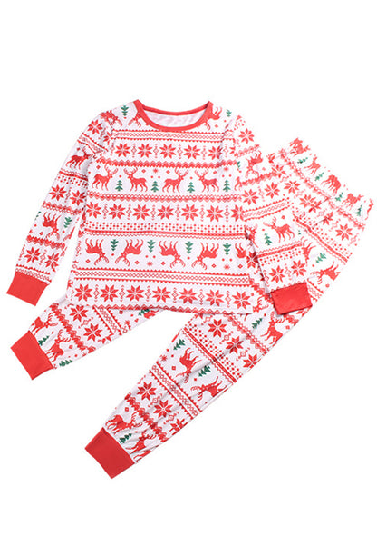 Multi-Pattern Christmas Pajama Set