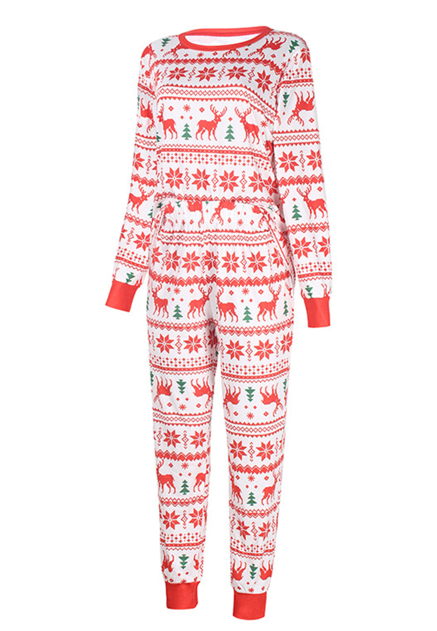 Multi-Pattern Christmas Pajama Set