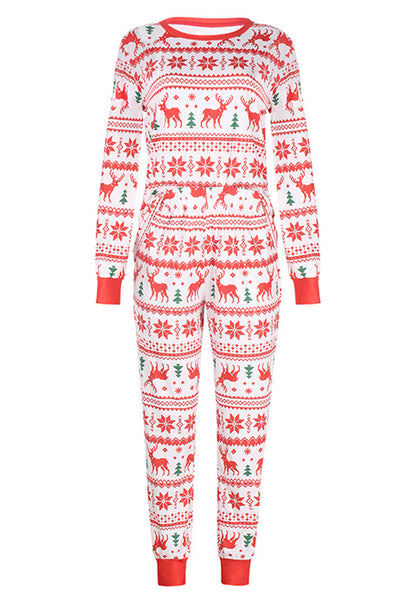 Multi-Pattern Christmas Pajama Set