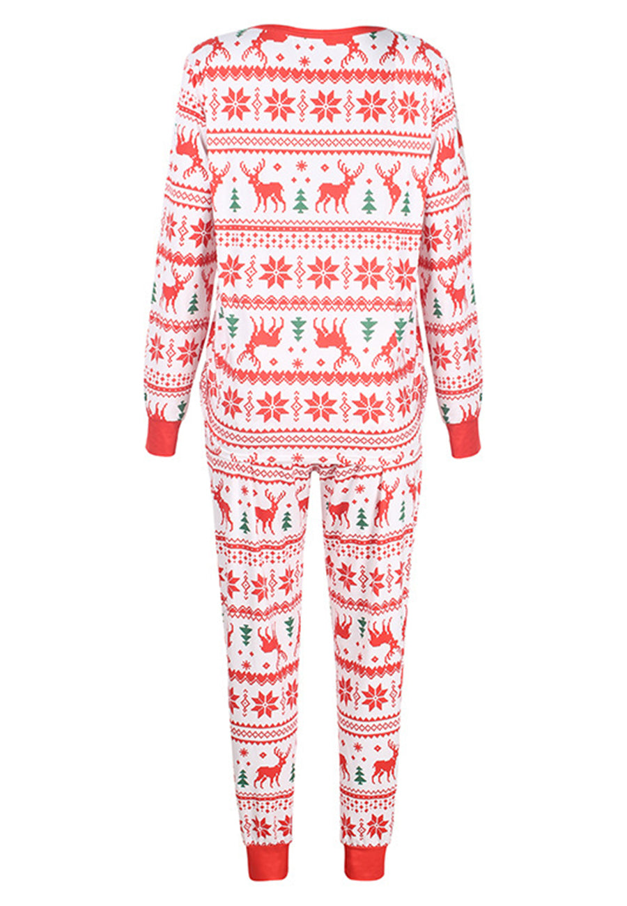 Multi-Pattern Christmas Pajama Set