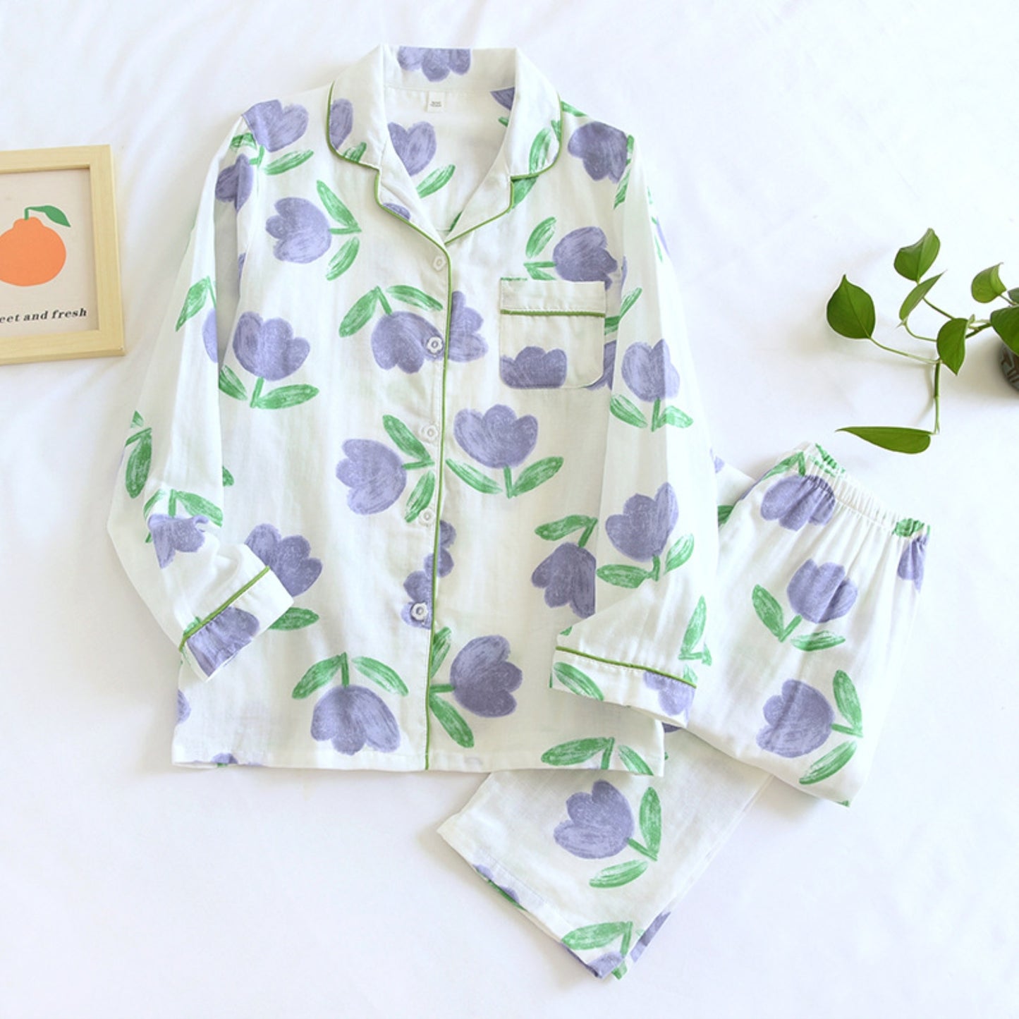 Tulip Floral Print Pajama Coordinates