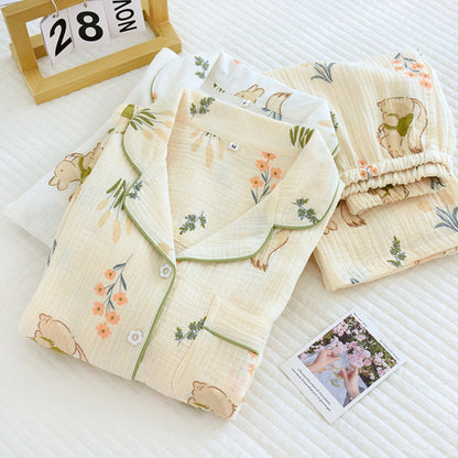 Floral and Squirrel Print Pajama Coordinates