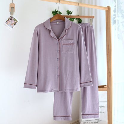 Contrast Piping Pajama Coordinates