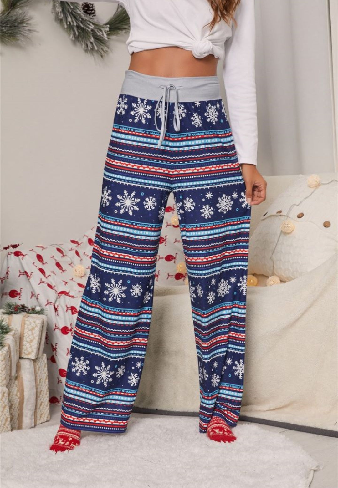 High waist pajama pants hot sale