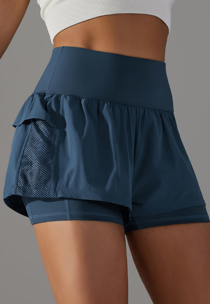 High Waist Ruffle Shorts