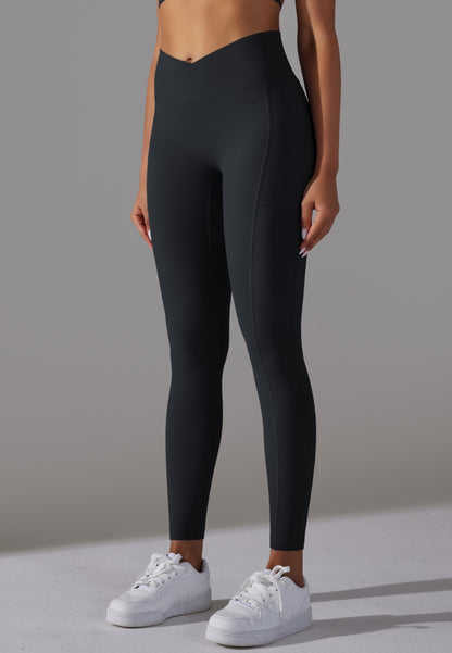 Overlap V-Waist Pocket Leggings