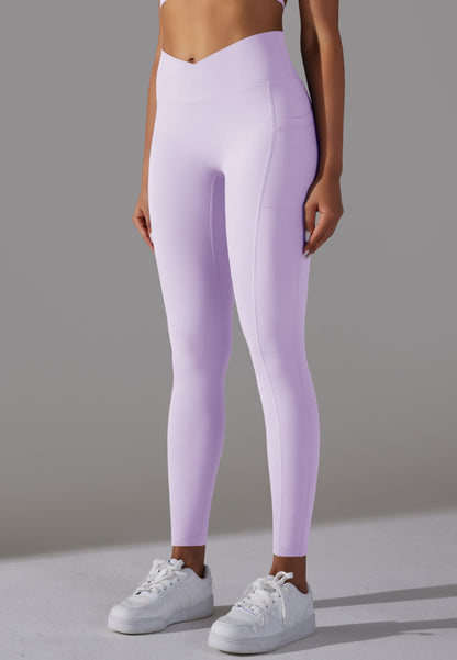 Overlap V-Waist Pocket Leggings