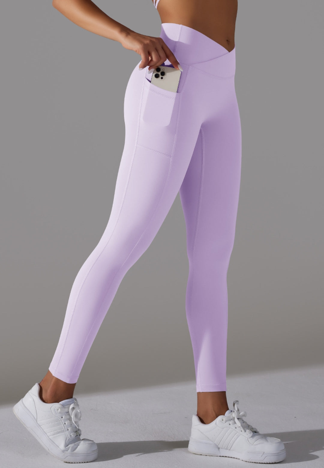 Overlap V-Waist Pocket Leggings