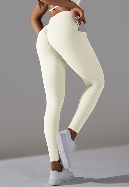 Overlap V-Waist Pocket Leggings