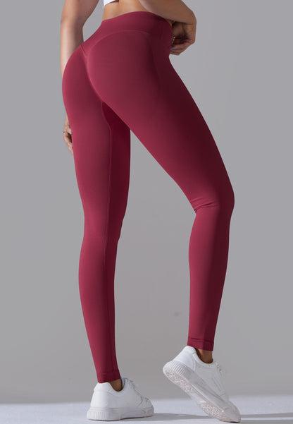 Ribbed V-Waist Activewear Leggings