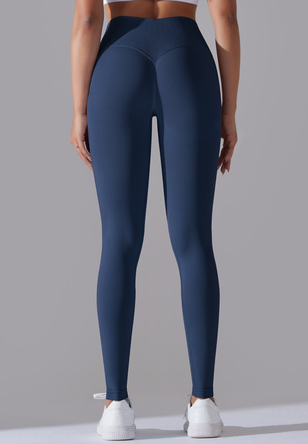 Ribbed V-Waist Activewear Leggings