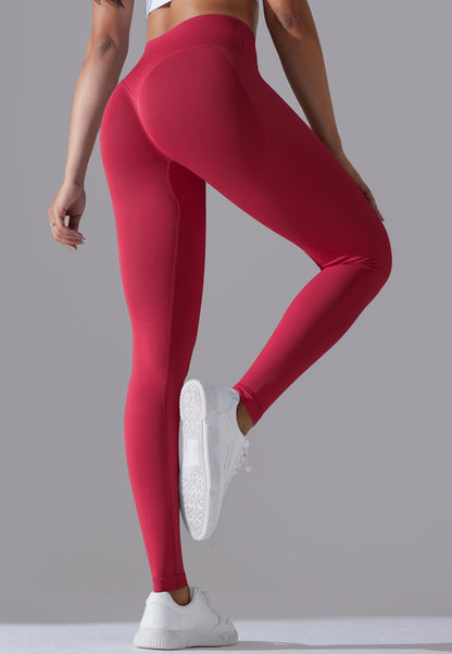 Ribbed V-Waist Activewear Leggings