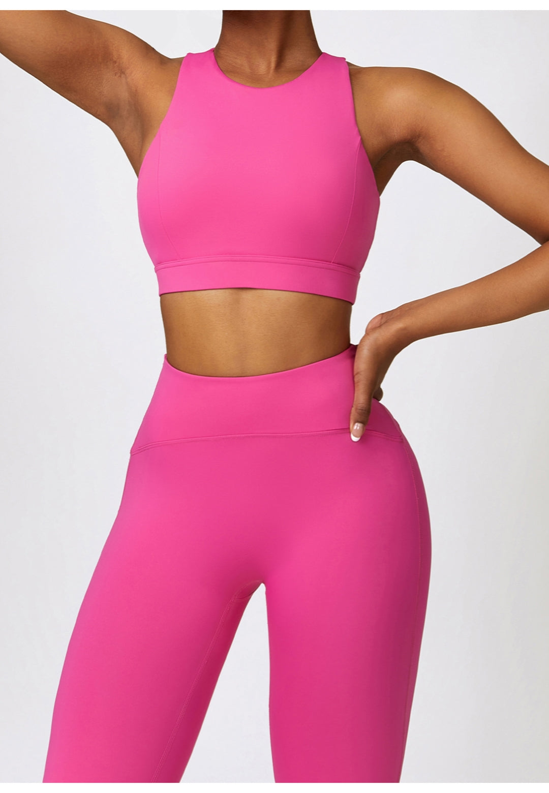 Back Cutout Racerback Sports Bra