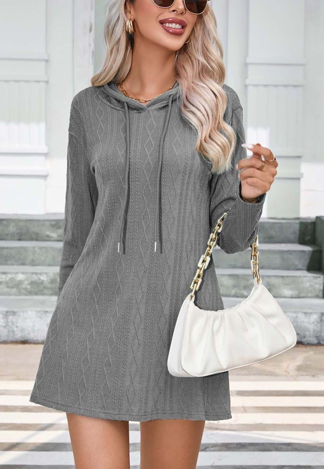 Hooded sweater dresses women's best sale