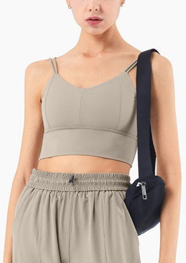 Scoop Double Strap Longline Sports Bra Tank