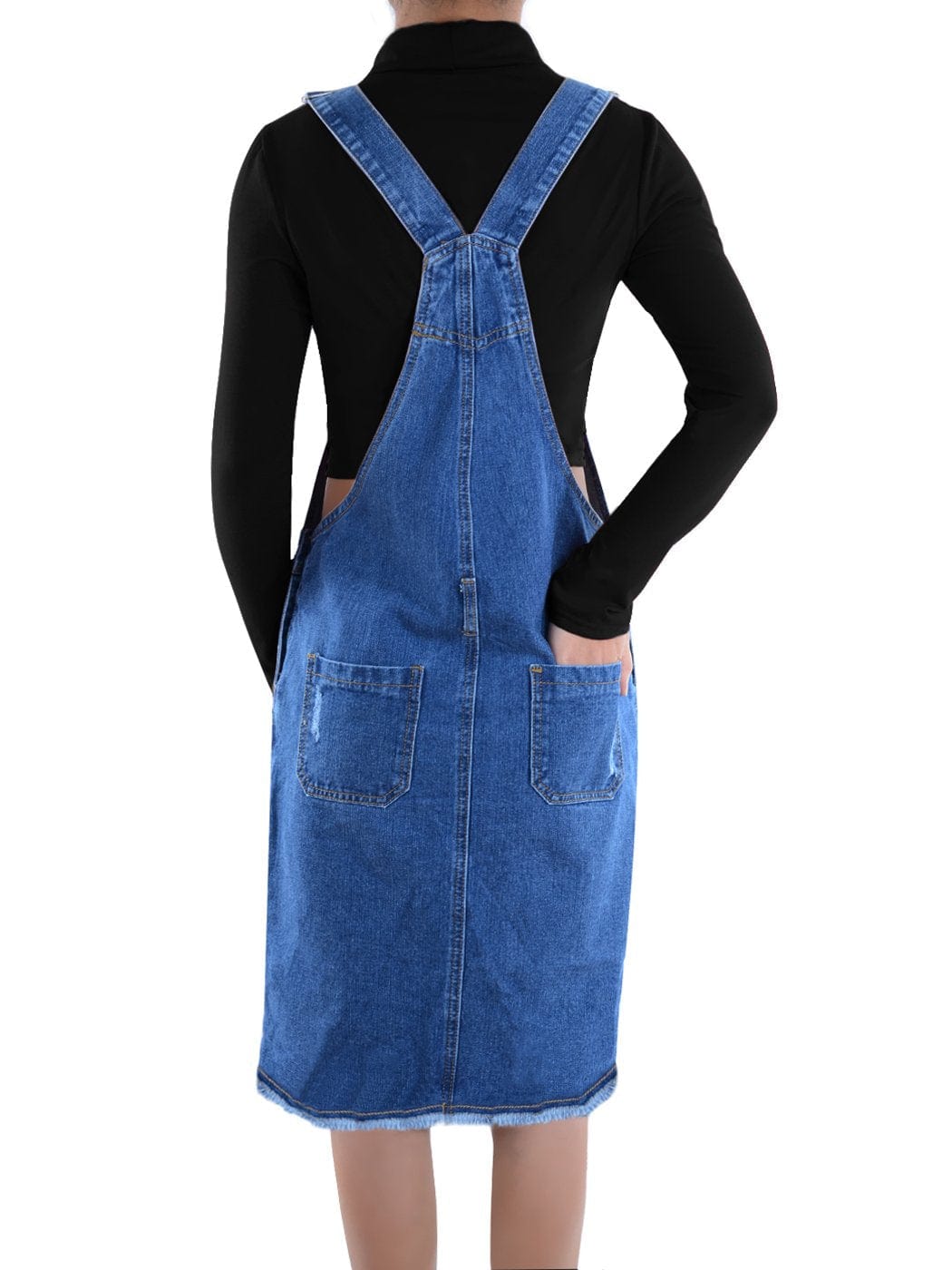 Buy Handmade Womens Denim Chambray Apron Midi Dress Dungarees Pinafore  Available in Sizes Uk4-26 Online in India - Etsy