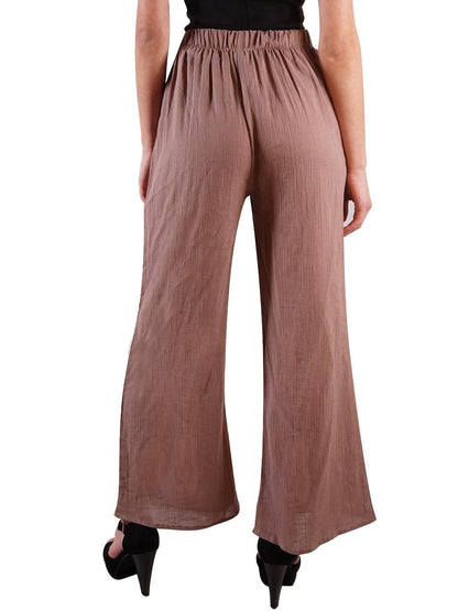 Casual Cotton Elastic Waist Pants