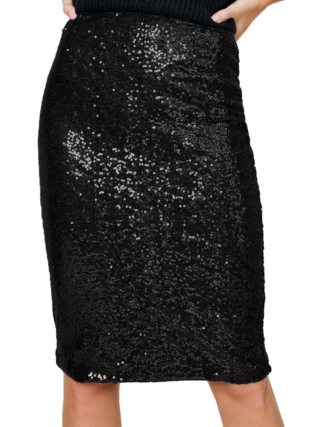 Sparkly Sequins Cocktail Midi Skirt