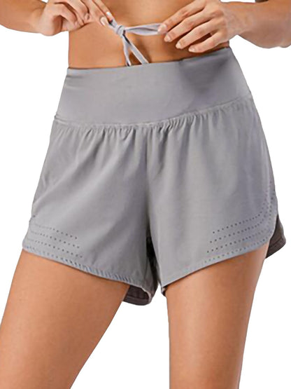 Running Shorts Drawstring Yoga Gym Athletic Shorts with Pockets