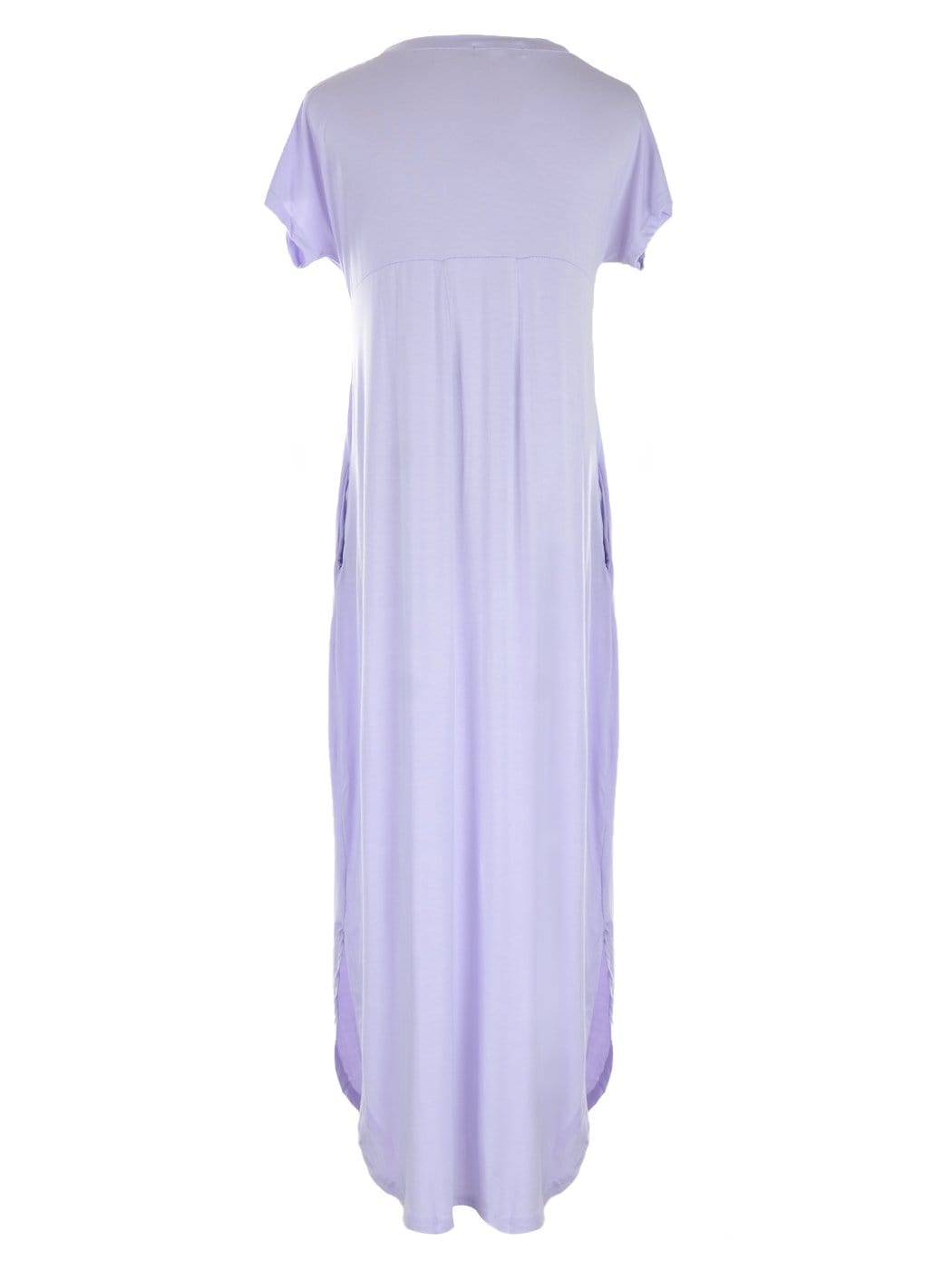 V Neck Short Sleeve Maxi Lounge Dress