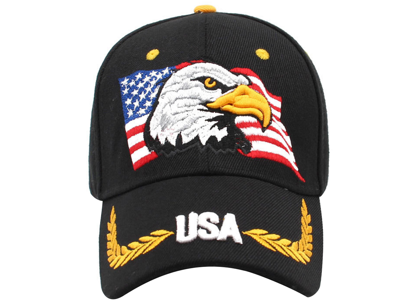 American Flag USA Bald Eagle Patriotic Hat Baseball Cap