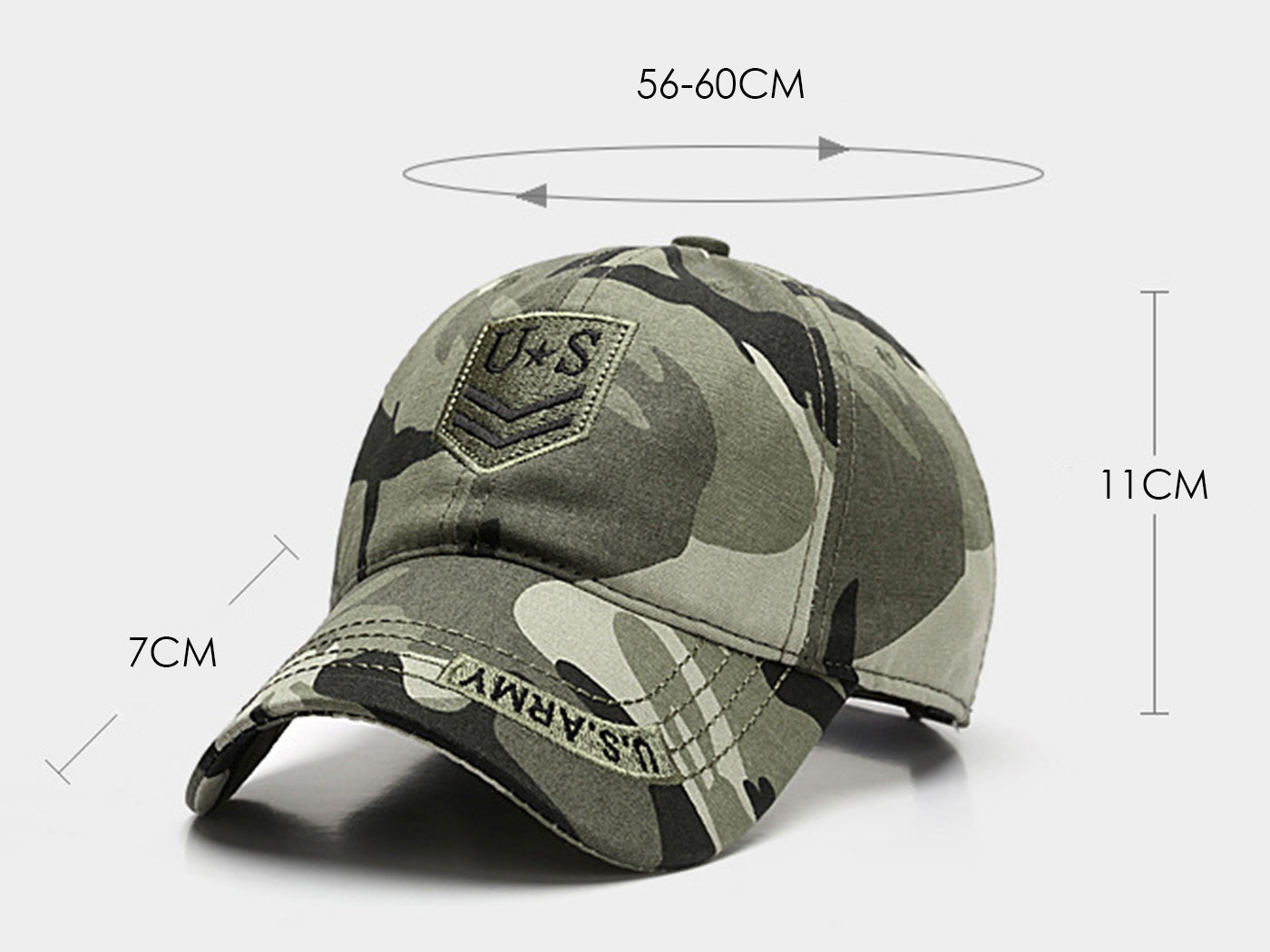 Gorra de béisbol ANNA-KACI para entrenamiento físico militar de infantería, estilo militar de EE. UU., para hombres y mujeres