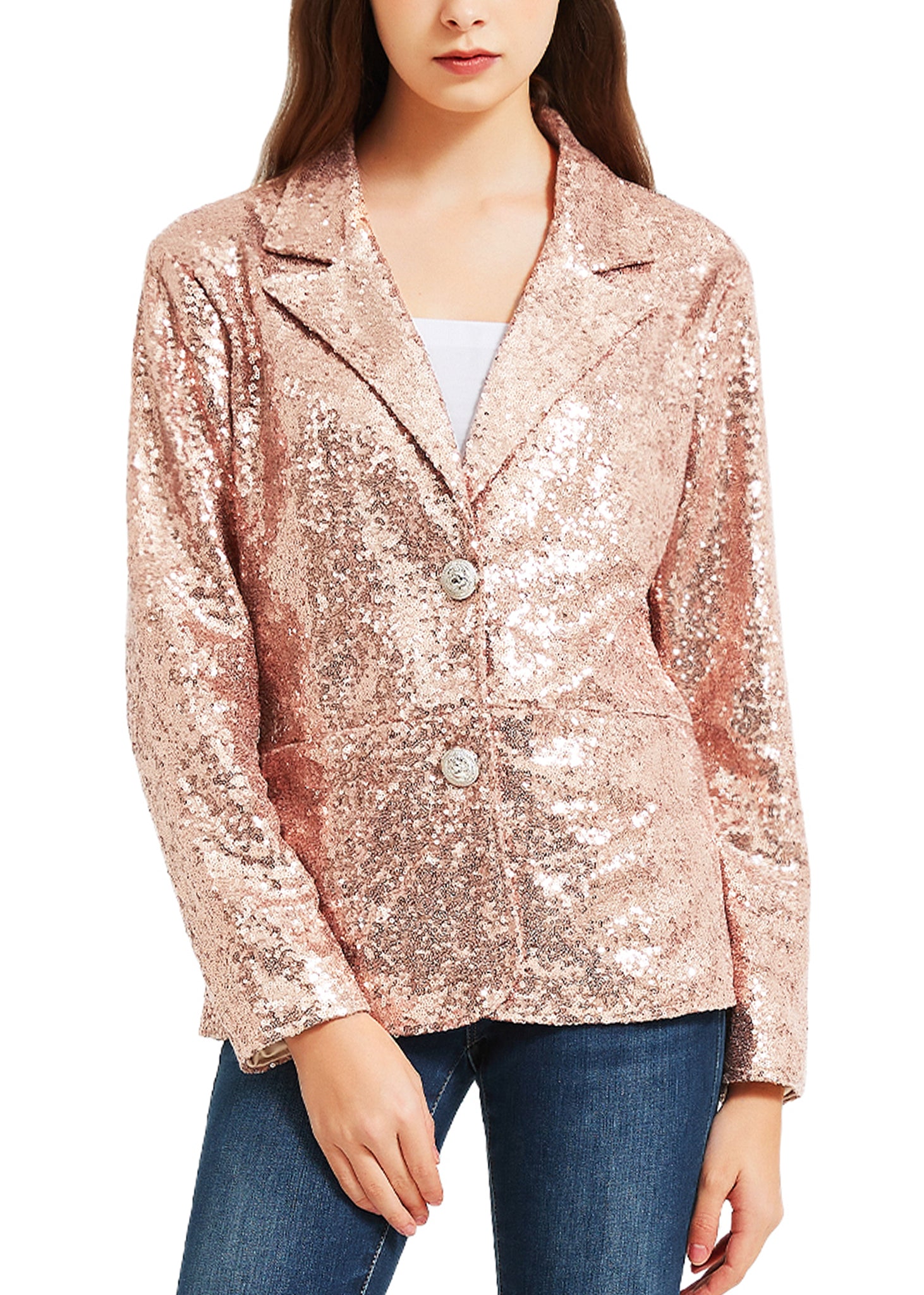 Plus Size Sequin Seduction Black Jacket