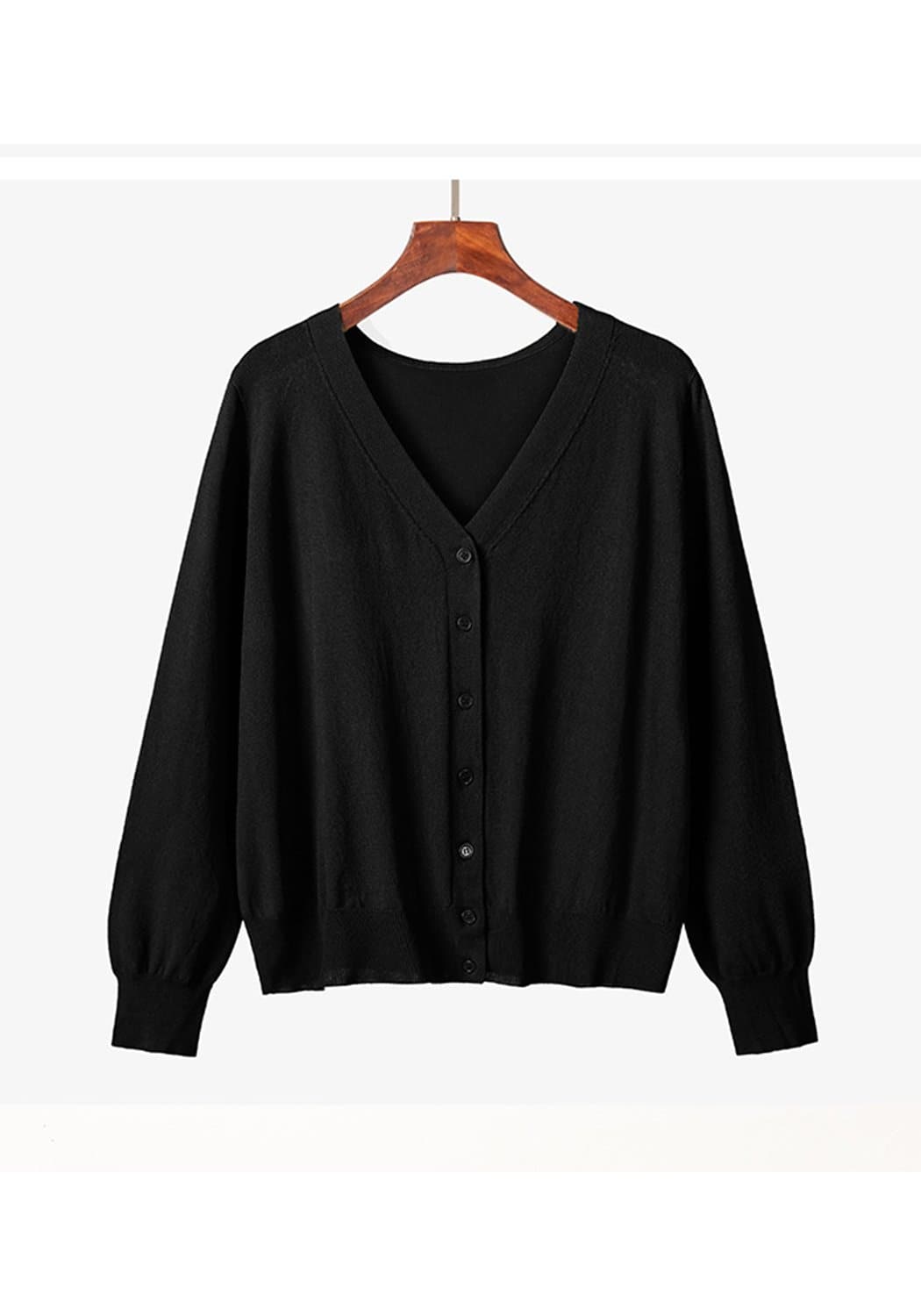 Anna-Kaci Knitted Cardigan Loose Casual Button Blouse | Womens | Anna-Kaci XXX-Large / Black