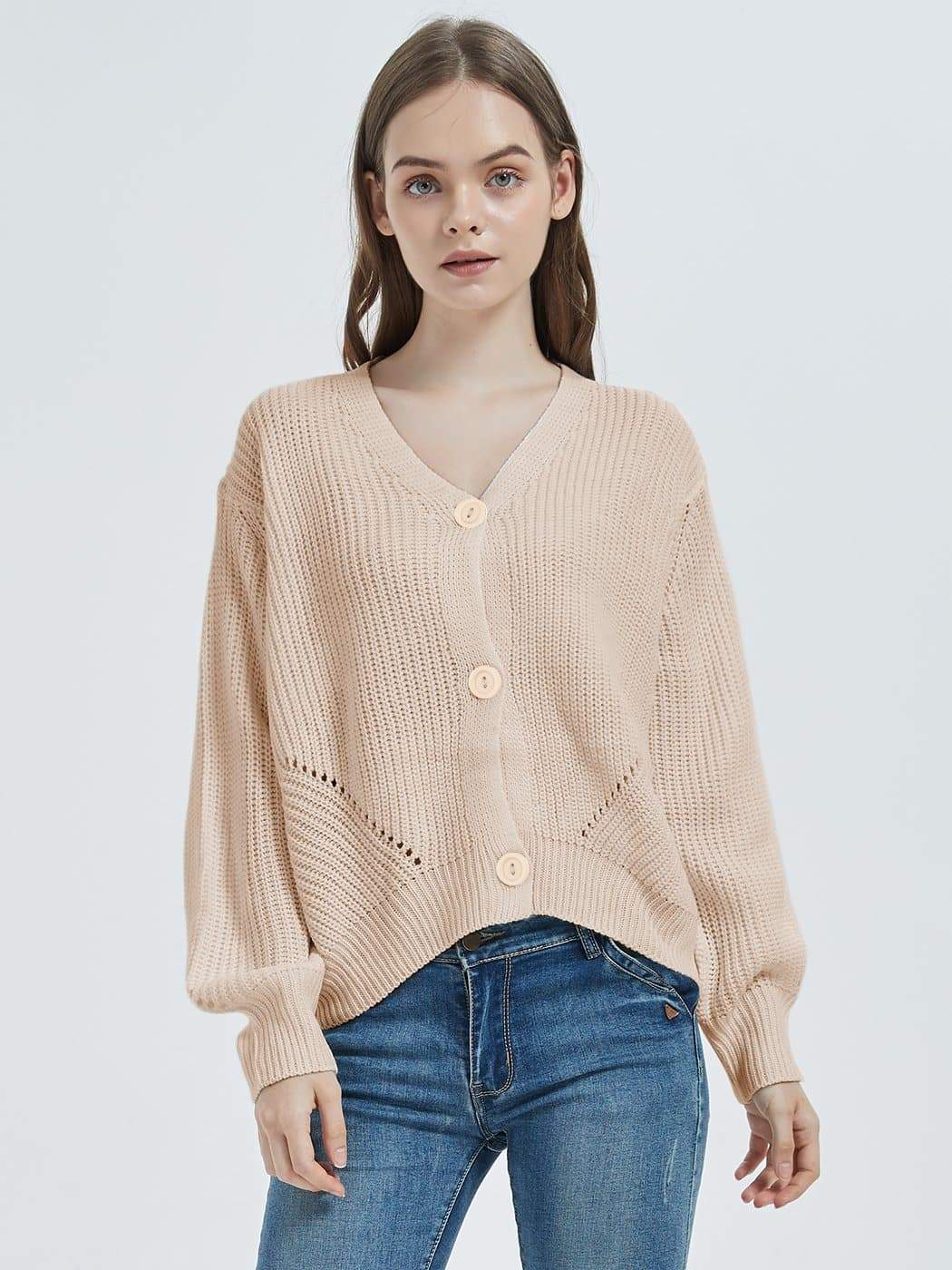 Lantern shop sleeve cardigan