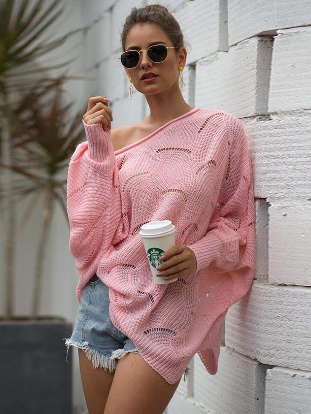 Batwing sleeve online sweater