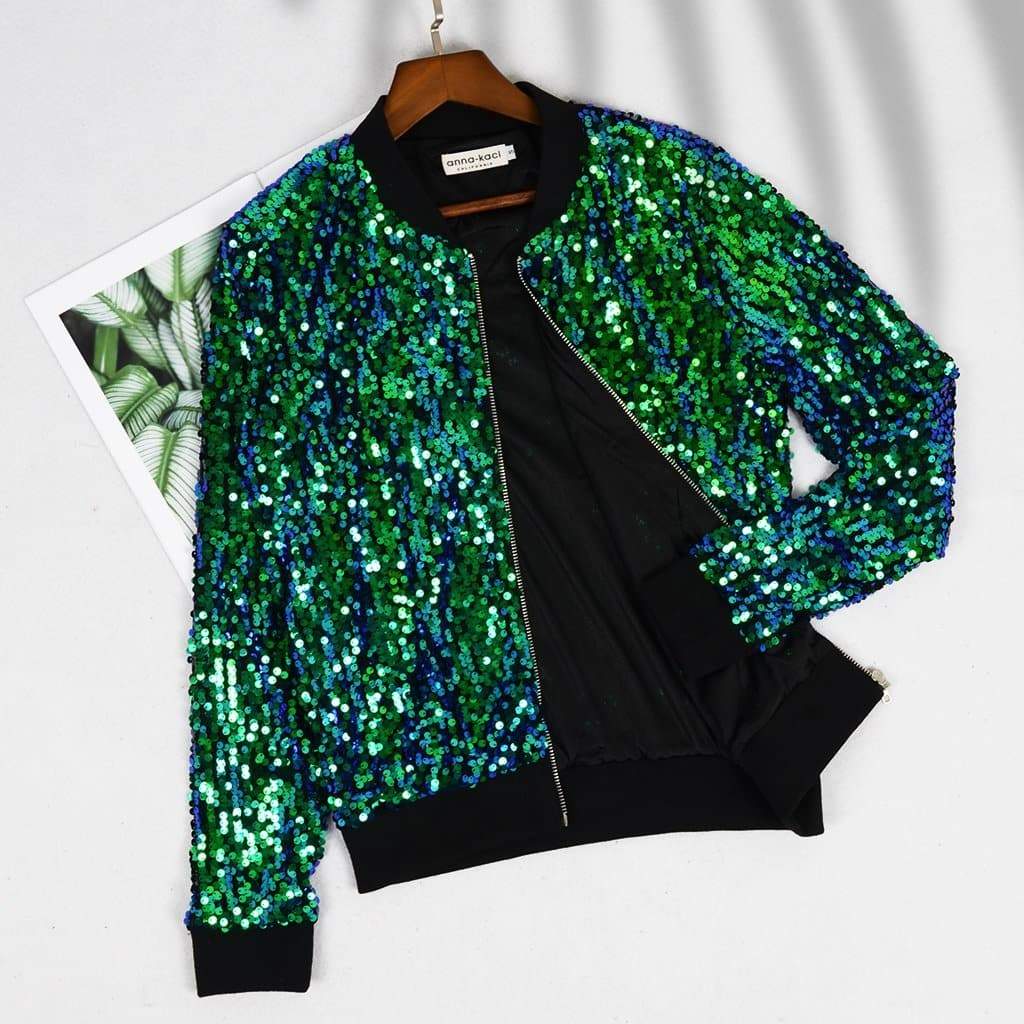 Juicy Tropical Sequin Bomber Jacket | State of Disarray | Unisex – State Of  Disarray